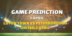 Luton Town vs Peterborough United 3 April