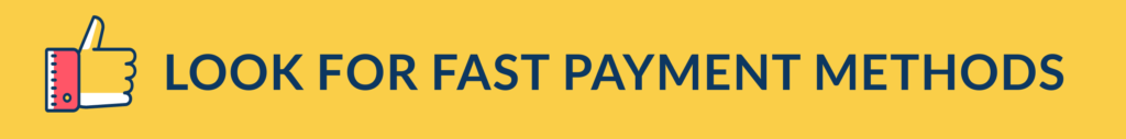 fast payment methods new casinos