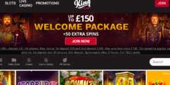 £150 Casino Bonus  + 50 Bonus Spins